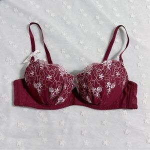 Sold Out ! US-34B/JP-C75 Japanese Brand tutu. anna Rose Embroidered Bra